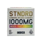 STNDRD CANNABIS INFUSED MIXED FRUIT GUMMIES (1000MG THC – INDICA)